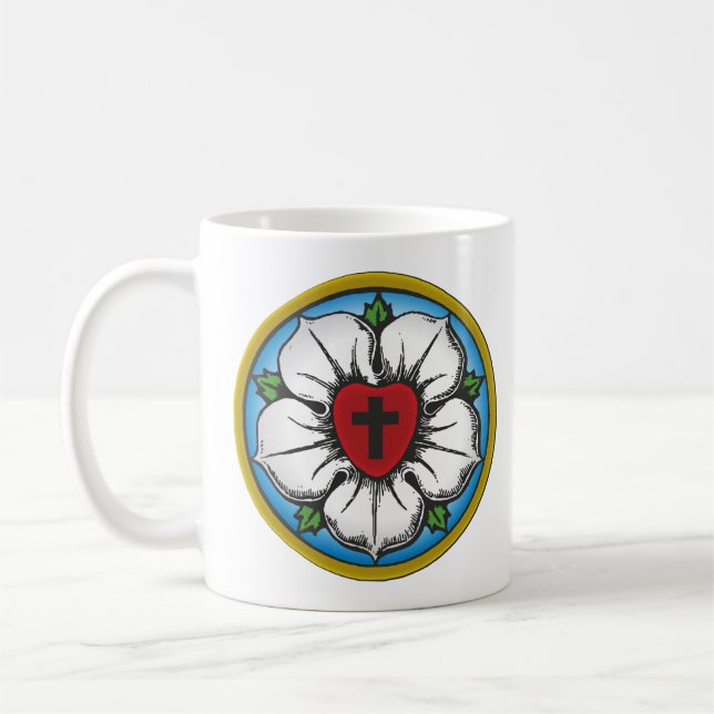 Taza De Café Rosa Lutheran (Izquierda)