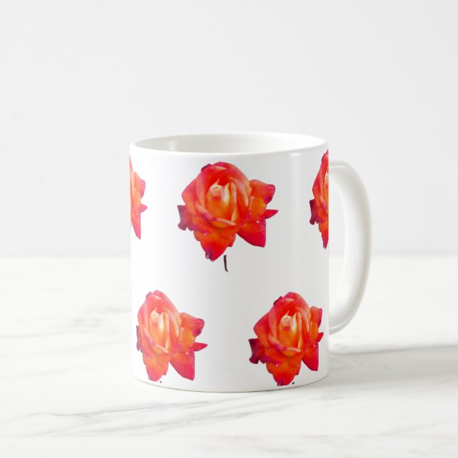 Taza De Café rosa naranja (Anverso derecho)