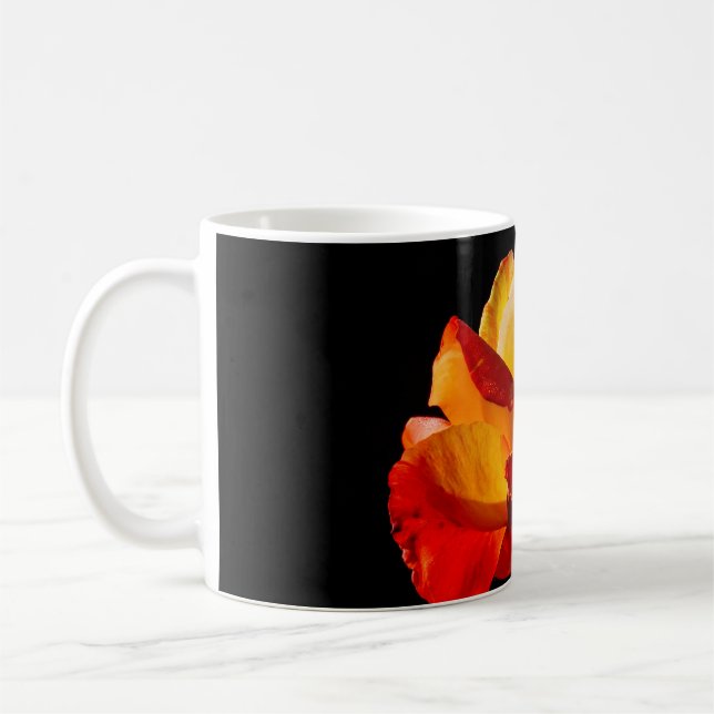 Taza De Café Rosa Naranja Peachy (Izquierda)