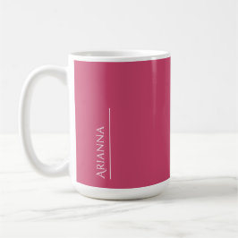 Taza De Café Rosa negrita personalizado