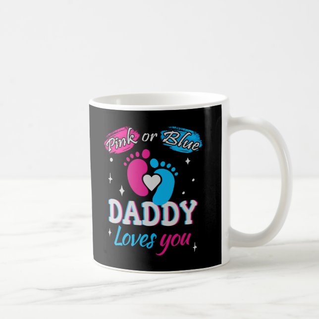 Taza De Café Rosa o azul, papá te ama (Derecha)