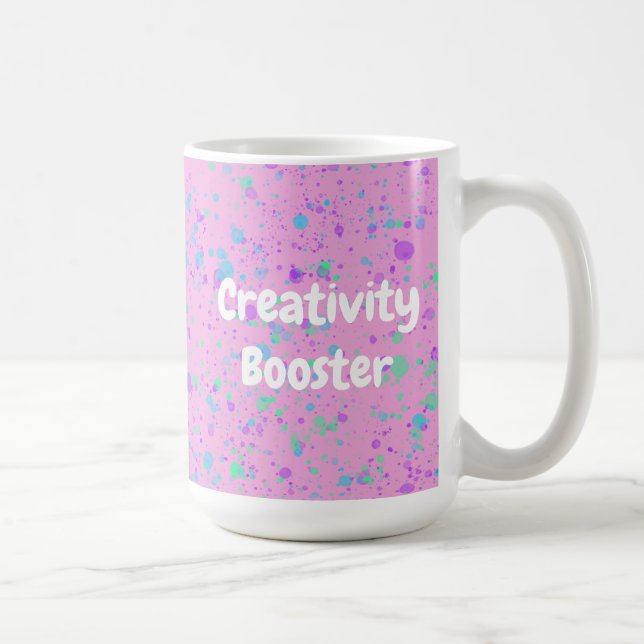 Taza de café rosa potenciador de creatividad (Derecha)