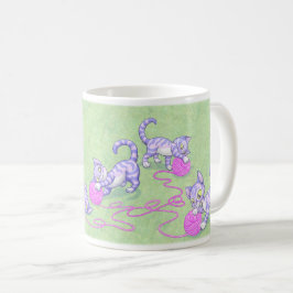 Taza De Café Rosa púrpura de Kittipurra