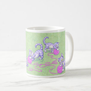 Taza De Café Rosa púrpura de Kittipurra
