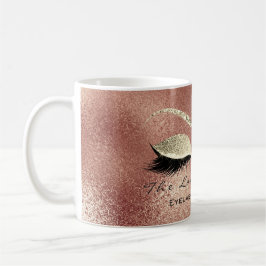 Taza De Café Rosa Purpurina de oro de Beauty Studio