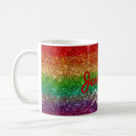 Taza De Café Rosa Rainbow Aquarius personalizado