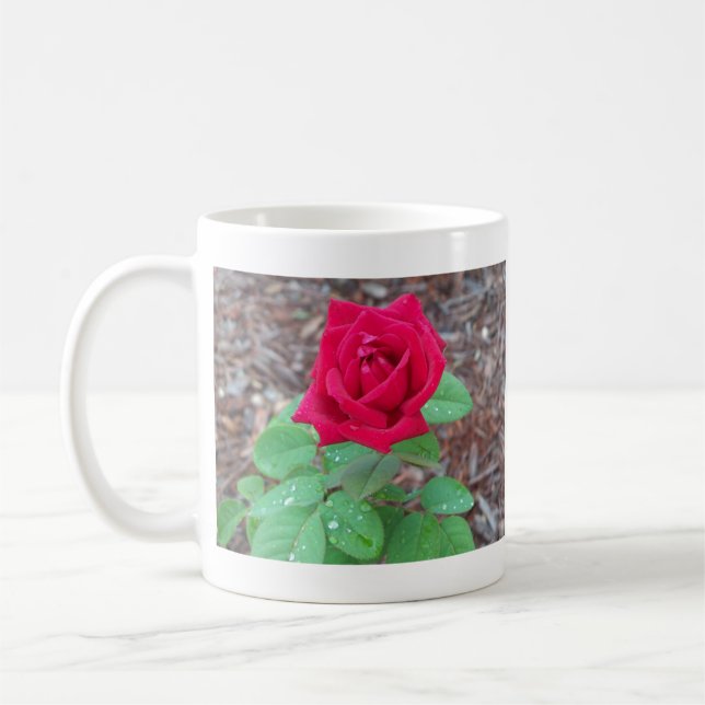 Taza De Café Rosa Roja (Izquierda)