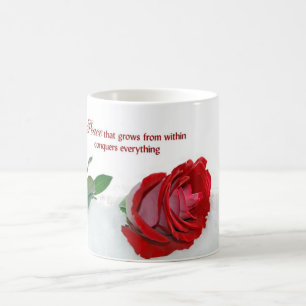 Taza De Café Rosa Roja