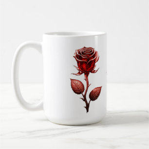 Taza De Café Rosa Roja
