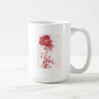 Taza De Café Rosa Roja