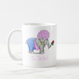 Taza De Café Rosa roja de elefante para el Día de San Valentín