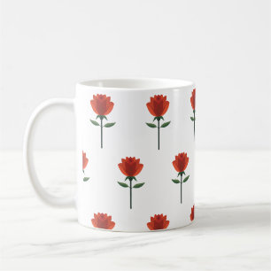 Taza De Café Rosa Roja eterna