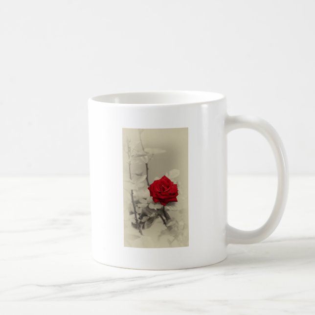 Taza De Café rosa rojo (Derecha)