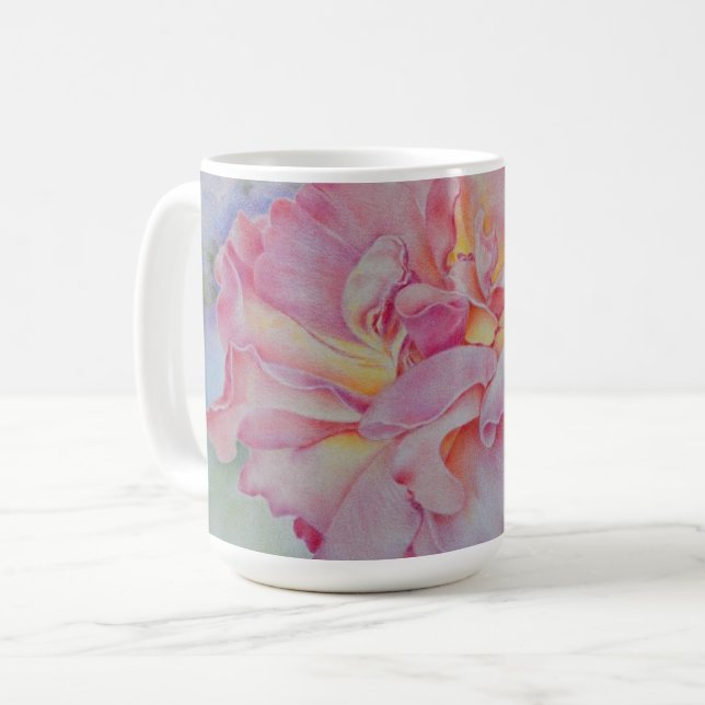 Taza De Café Rosa Rosa  (Anverso izquierdo)