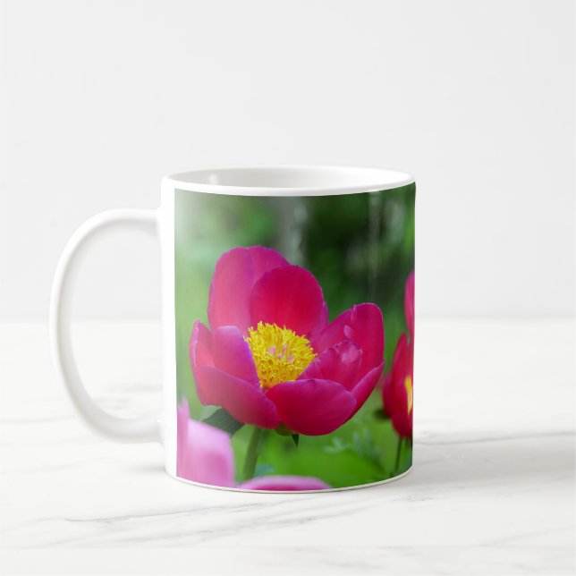 Taza De Café Rosa rosa caliente (Izquierda)