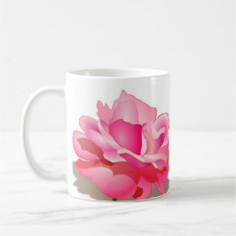 Taza De Café Rosa rosa con amor