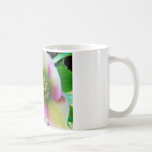 Taza De Café Rosa rosa de Cuaresma bola de vidrio azul (Derecha)