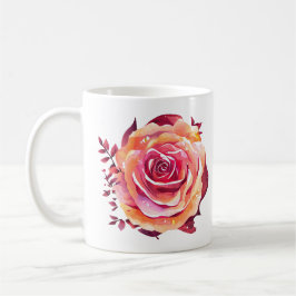 Taza De Café Rosa rosa grande simple