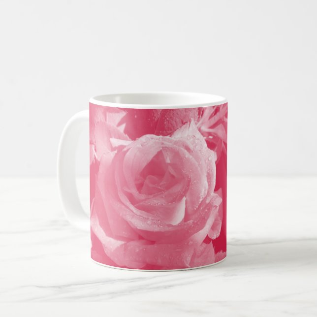 Taza De Café Rosa Rosa Mug (Anverso izquierdo)