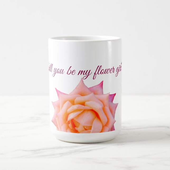 Taza De Café Rosa, Rosa Rosa ¿Serás mi flor? (Centro)