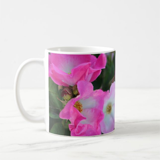 Taza De Café Rosa rosa simple (Izquierda)