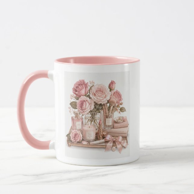Taza de café Rosa Rubor (Izquierda)