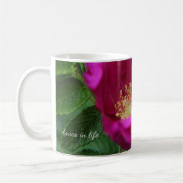 Taza De Café Rosa Rugosa Arriba
