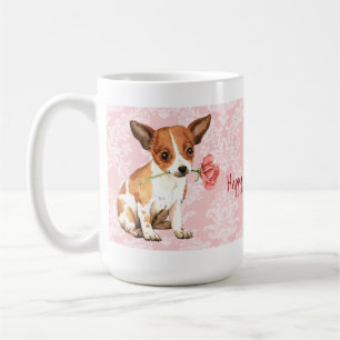 Taza De Café Rosa San Valentín Chihuahua