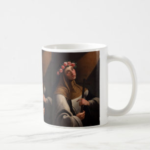 TAZA DE CAFÉ ROSA SANTO DE LIMA