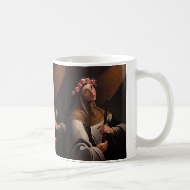 TAZA DE CAFÉ ROSA SANTO DE LIMA (Derecha)
