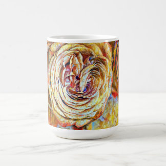 Taza de café Rosa Sol Floreciendo