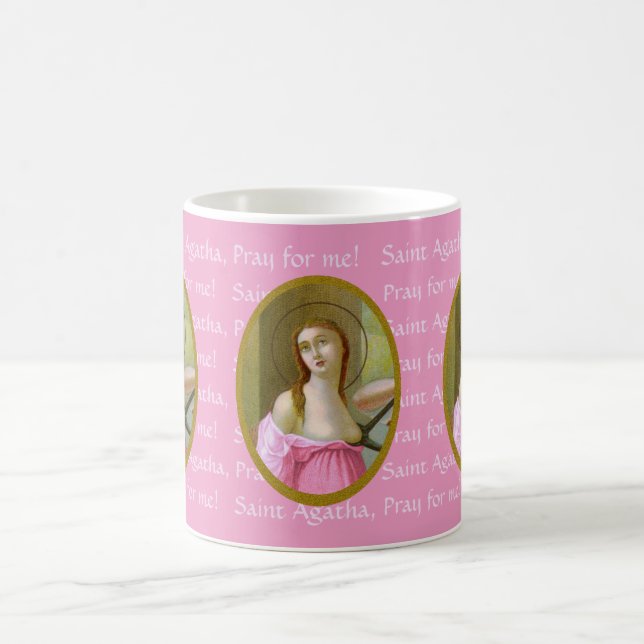 Taza De Café Rosa St. Agatha (M 003) 11 oz. Coffee Mug (Centro)