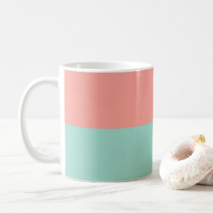 Taza De Café Rosa Suave Melocotón Ámbar Yucca y Verde Arbor Ho