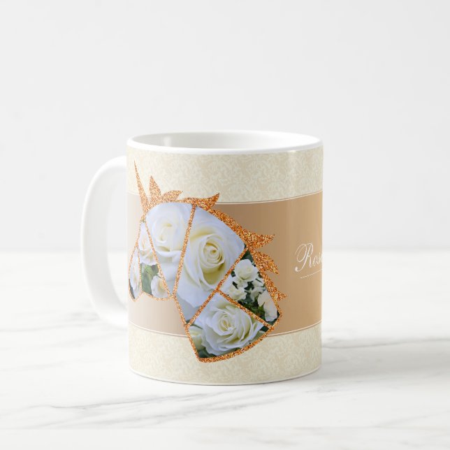 Taza De Café Rosa White Arrow (Anverso izquierdo)