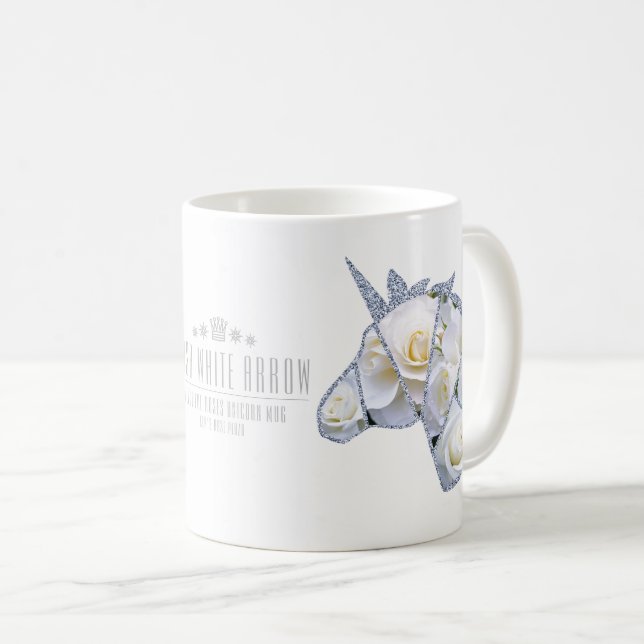 Taza De Café Rosa White Arrow (Anverso derecho)