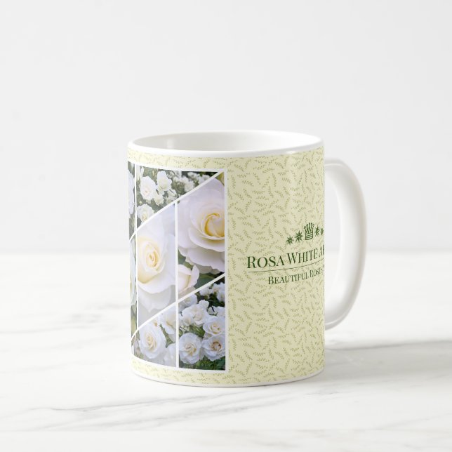 Taza De Café Rosa White Arrow コーヒーマグカップ (Anverso derecho)