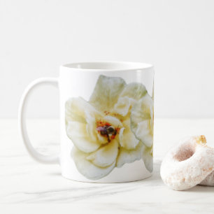 Taza De Café Rosa y abeja