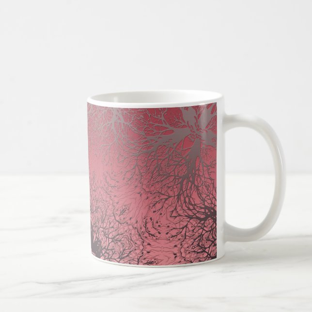 Taza De Café rosa y gris (Derecha)