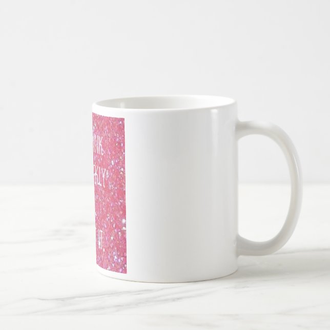 Taza de café rosada brillante (Derecha)
