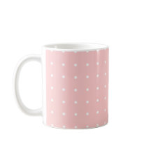 Rosado con puntas de poka blanco