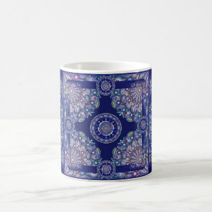 Taza De Café Rosario azul