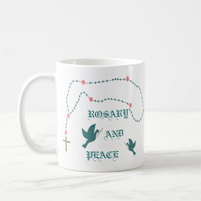 TAZA DE CAFÉ ROSARIO Y PAZ (Izquierda)