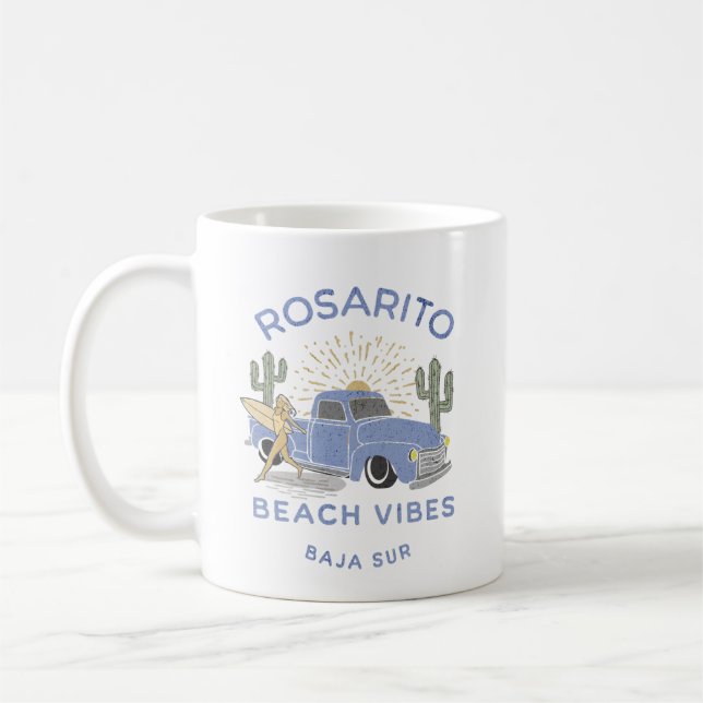 Taza De Café Rosarito México Beach Vibes (Izquierda)
