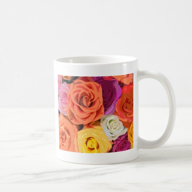 Taza De Café Rosas (Derecha)