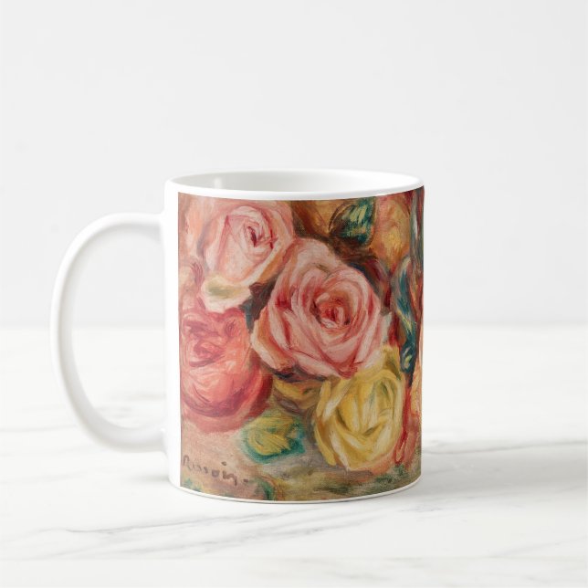 Taza De Café Rosas (1912) de Pierre-Auguste Renoir Bella Artes (Izquierda)