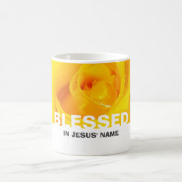 Taza De Café Rosas Amarillas Florales Modernas