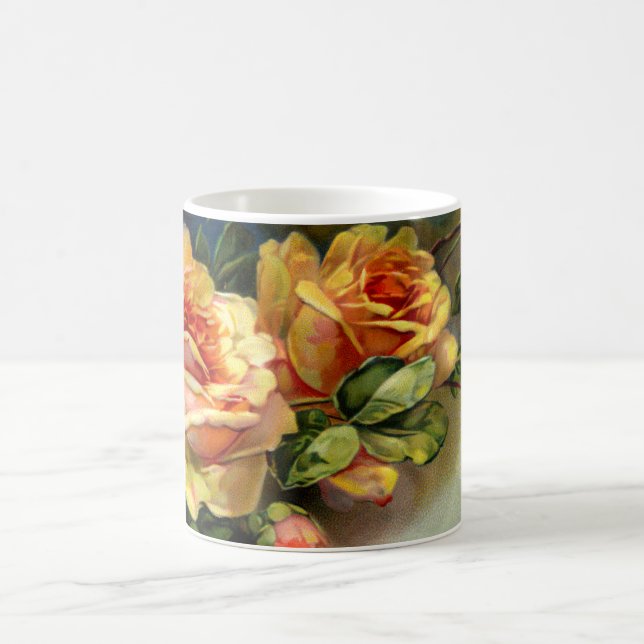Taza De Café Rosas amarillos (Centro)