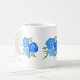 Taza De Café Rosas azules Mug