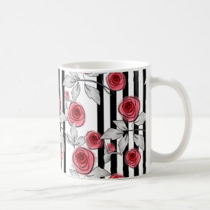Taza De Café Rosas de acuarela
