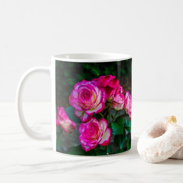 Taza De Café Rosas de belleza (Con donut)